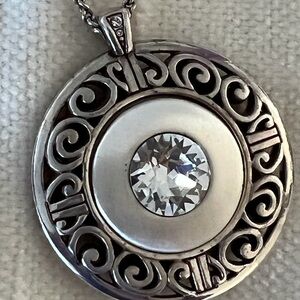 Brighton Medallion Necklace, Reversible 16-18” 2” Extender